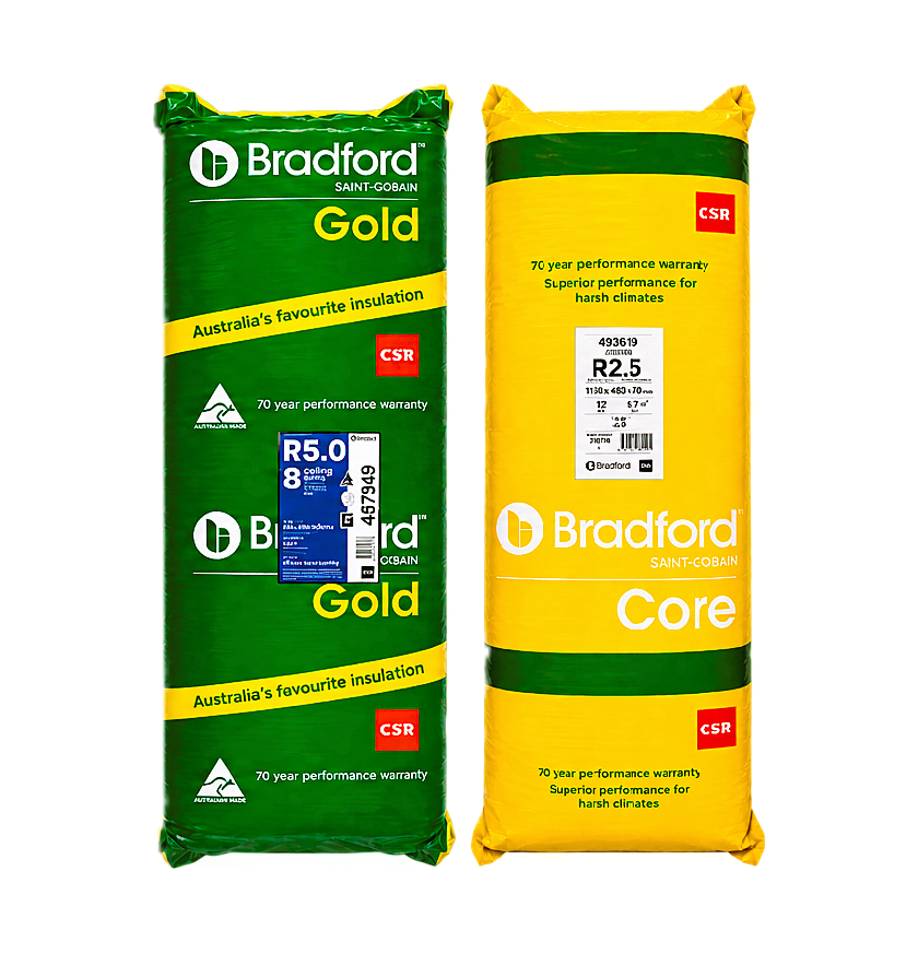 Bradford Gold and Bradford Core ceiling and wall insulation packs