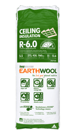 Earthwool R6.0 Ceiling Insulation