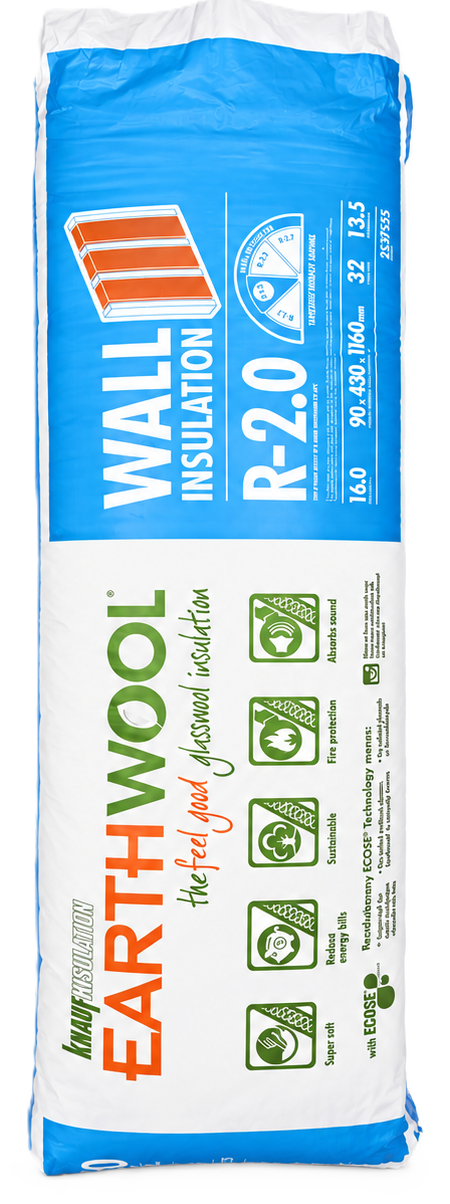 Earthwool R2.0 HD wall insulation pack