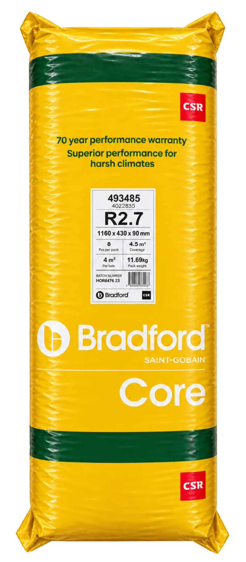 Bradford Core R2.7 Wall n yellow bag