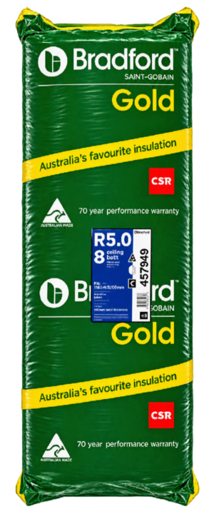 Bradford Gold R5.0 ceiling insulation pack