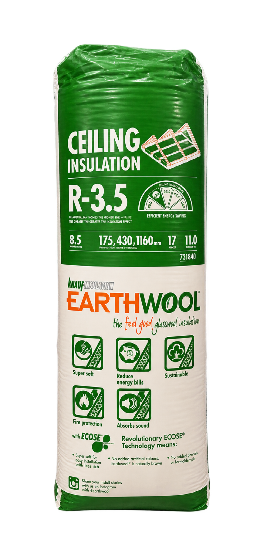 Earthwool® R3.5 Ceiling Batts